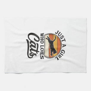 Linge De Cuisine Juste une fille qui aime les chats Design de chat 