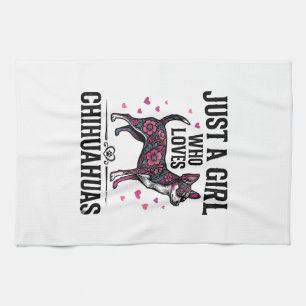 Linge De Cuisine Juste une fille qui aime les Chihuahuas Design de