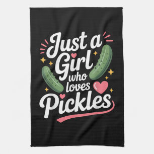 Linge De Cuisine Juste Une Fille Qui Aime Les Cornichons Au Fenouil