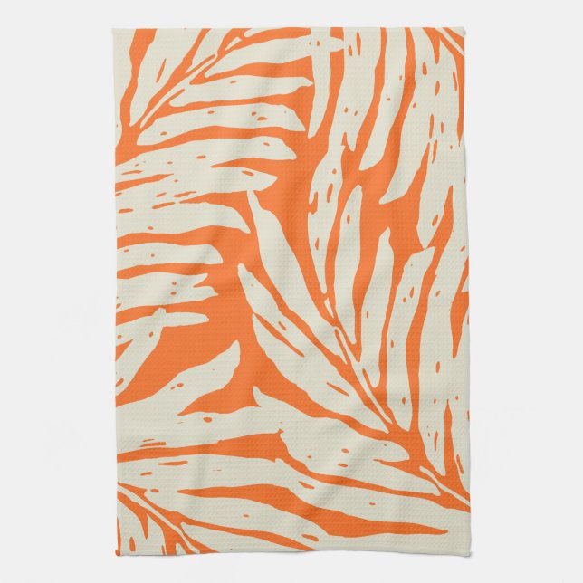 Linge De Cuisine Kahanu Garden Palm hawaïen Feuille (Vertical)