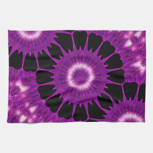 Linge De Cuisine Kaleidoscope Design Art rose violet