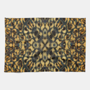 Linge De Cuisine Kaleidoscope Leopard Fur Motif