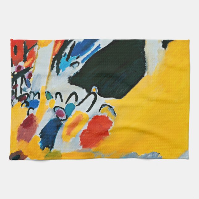 Linge De Cuisine Kandinski Impression III Concert Peinture Abstrait (Horizontal)