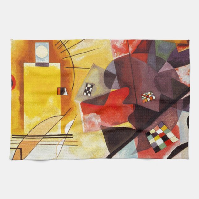 Linge De Cuisine Kandinsky jaune bleu (Horizontal)