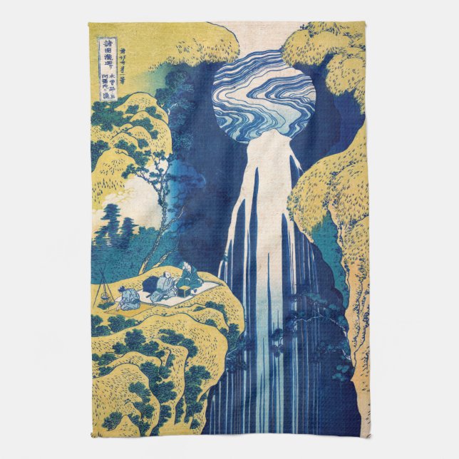 Linge De Cuisine Katsushika Hokusai - Chutes Amida (Vertical)