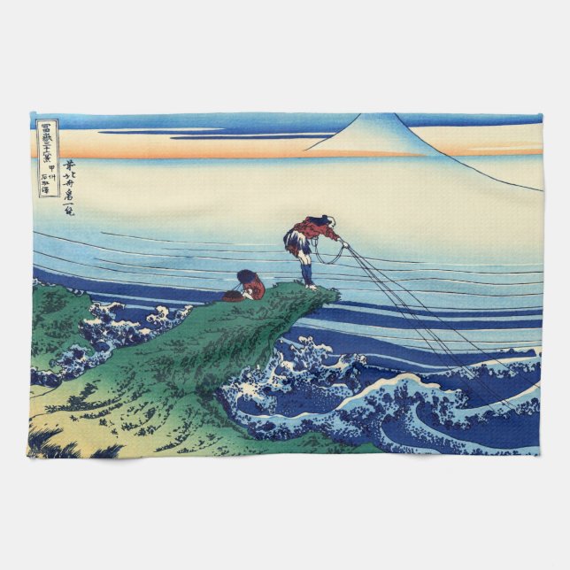 Linge De Cuisine Katsushika Hokusai - Kajikazawa dans la province d (Horizontal)
