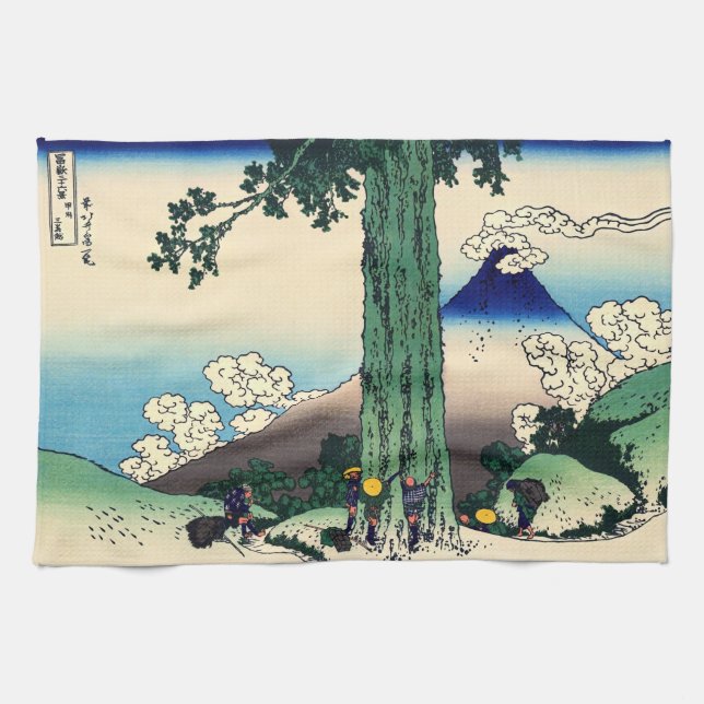 Linge De Cuisine Katsushika Hokusai - Passe Mishima dans la provinc (Horizontal)
