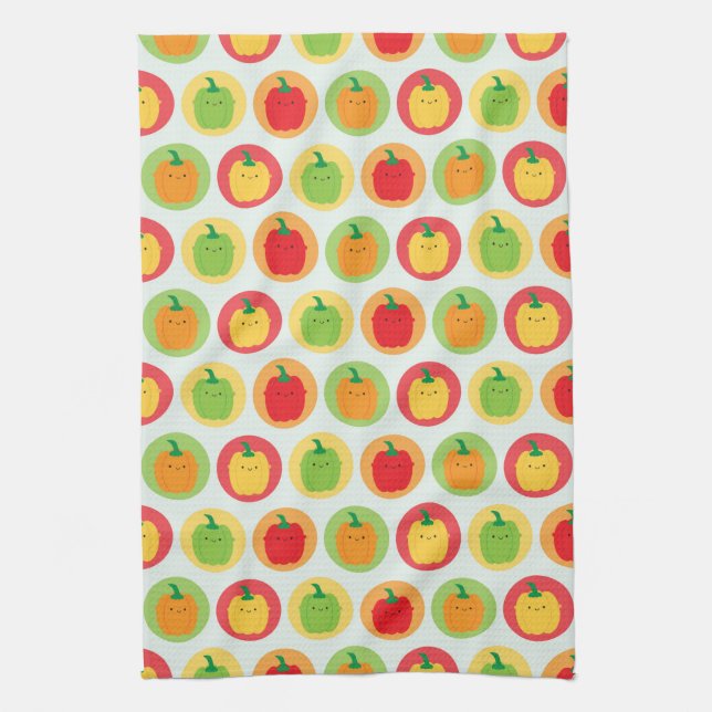 Linge De Cuisine Kawaii Bell Peppers (Vertical)