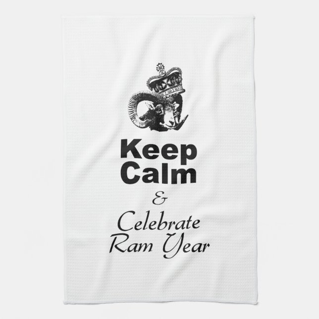Linge De Cuisine Keep Calm and Celebrate Ram Year 2027 KT (Vertical)