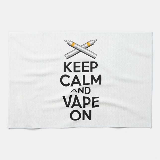 Linge De Cuisine Keep Calm and Vape On (Horizontal)