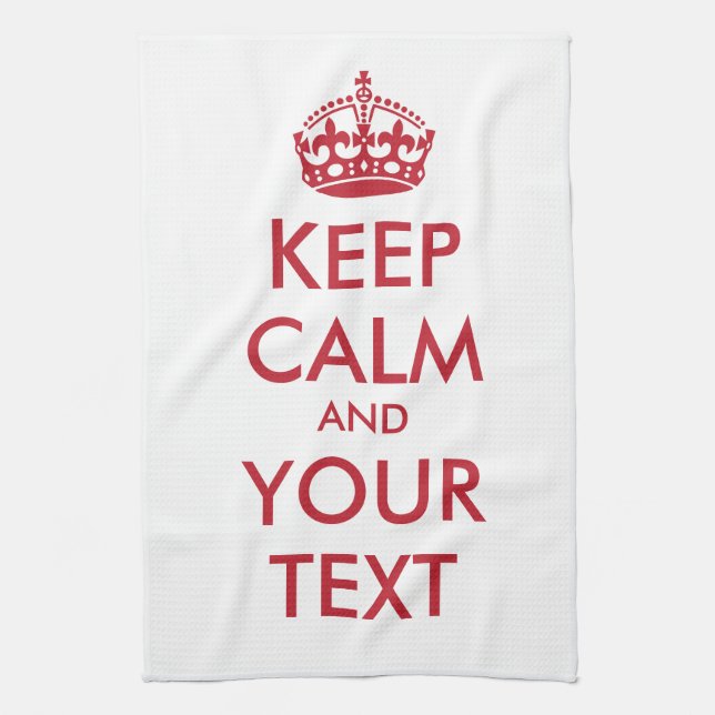 Linge De Cuisine KEEP CALM and YOUR TEXT (Vertical)