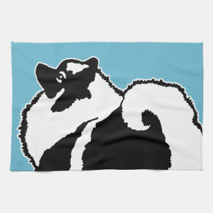 Linge De Cuisine Keeshond Graphics - Cute Original Chig Art