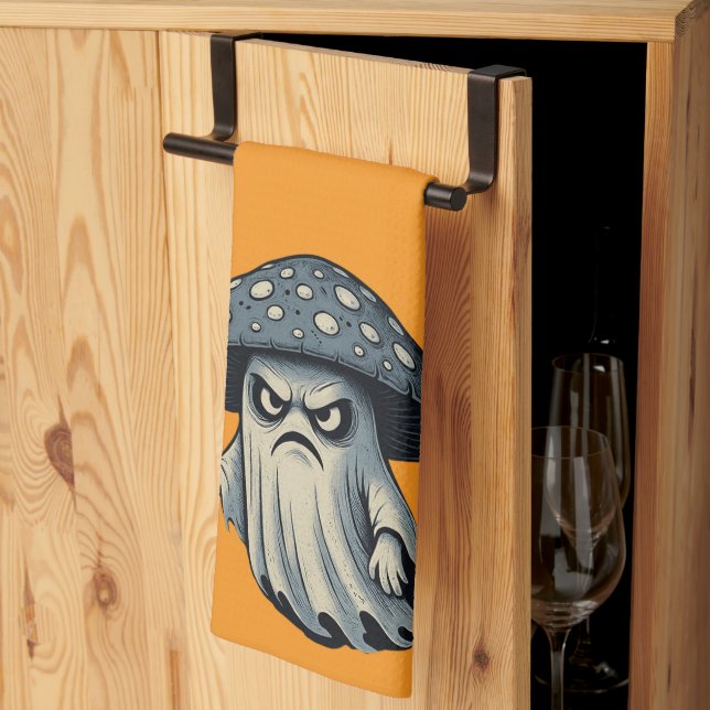 Linge De Cuisine Killer 'Shroom – Spooky Ghost with Knife (Pliage en tiers)