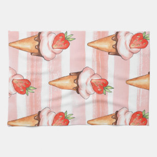 Linge De Cuisine Kit de cuisine coordonné à la glace à la fraise es