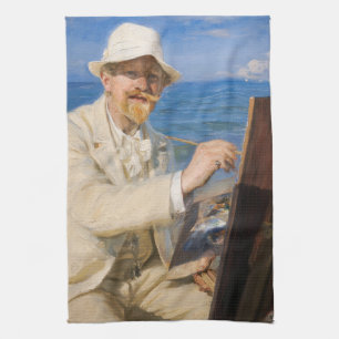 Linge De Cuisine Kroyer - Autoportrait à Skagen Beach