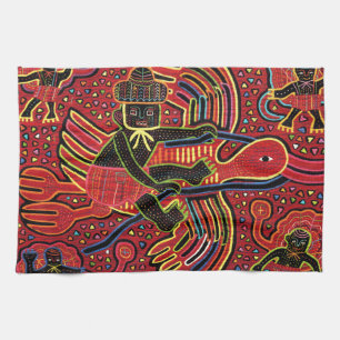 Linge De Cuisine Kuna Indian Stork Apportant design bébé