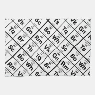 Linge De Cuisine La barre périodique