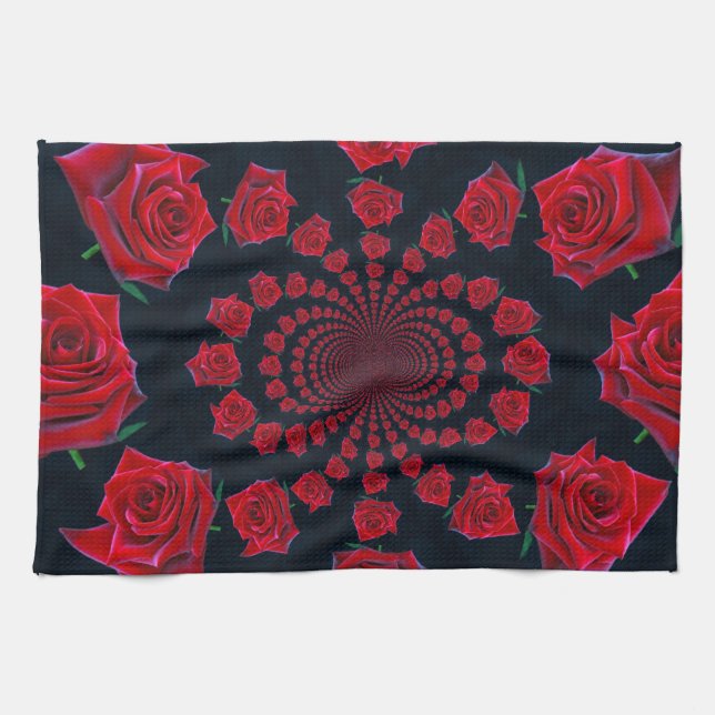 Linge De Cuisine La beauté des Roses : Imaginaire floral Customisé (Horizontal)