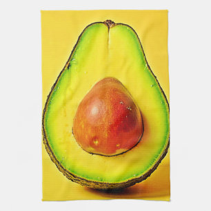 Linge De Cuisine La beauté d'une conception d'Avocado saine