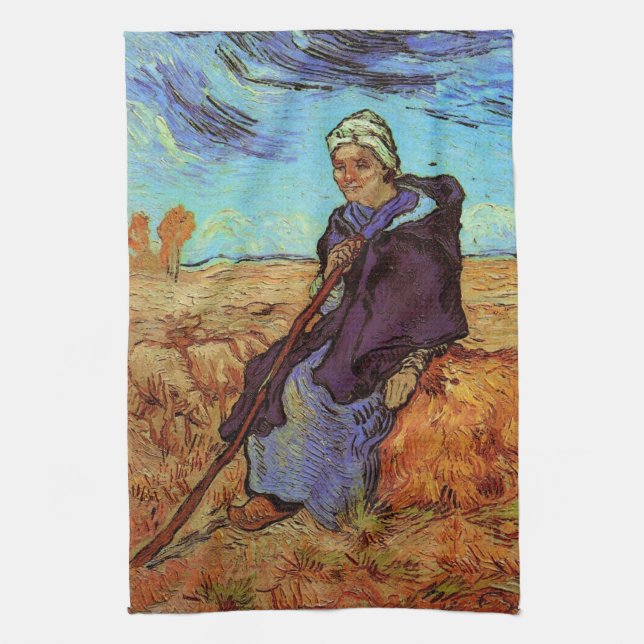 Linge De Cuisine La Bergère (après Millet) par Vincent van Gogh (Vertical)