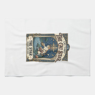 Linge De Cuisine La carte de tarot de chat Star Cat Majeure Arcanum