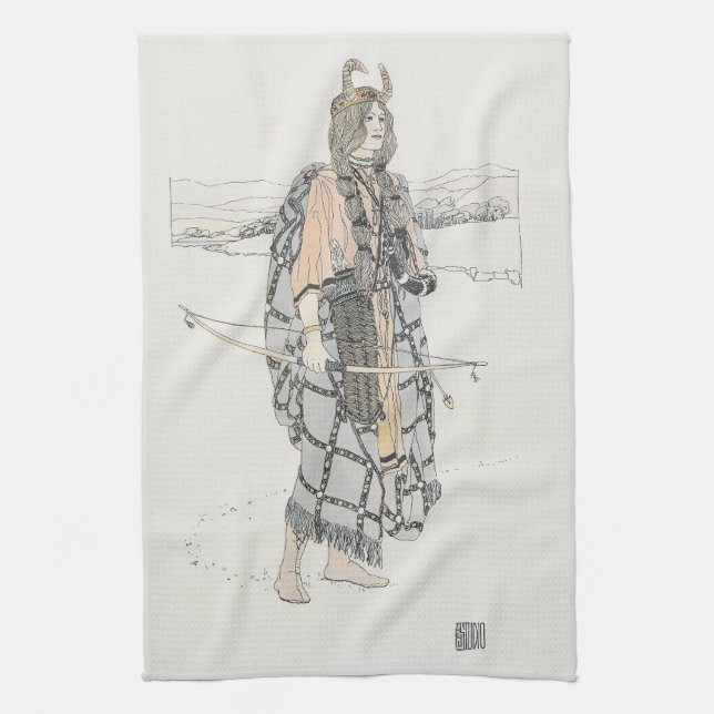 Linge De Cuisine La Chasse (par Ann Macbeth) (Vertical)