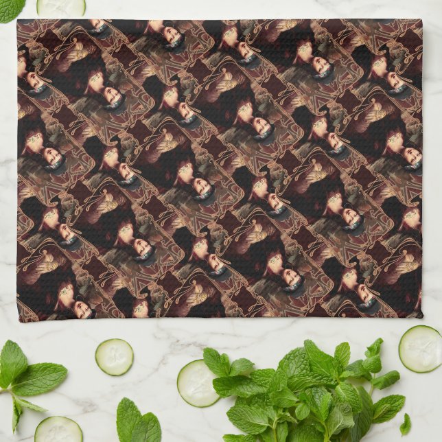 Linge De Cuisine La Chola Mona Lisa Mexicaine (Plié)