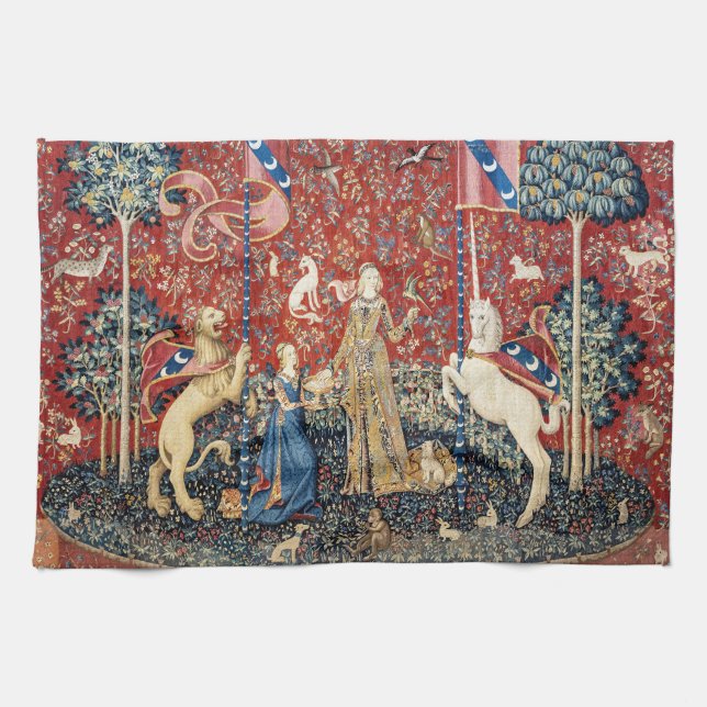 Linge De Cuisine La Dame et la licorne, Goûtez (Horizontal)