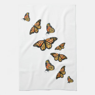 Linge De Cuisine La faune de la monarque orange