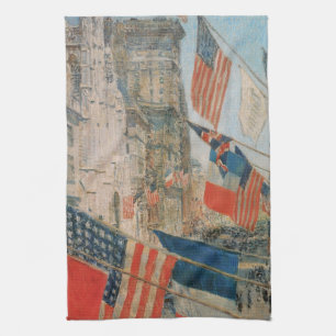 Linge De Cuisine La Fête des alliés, mai 1917 de Childe Hassam, Art