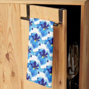LINGE DE CUISINE LA FLEUR JAPONAISE D'IRIS