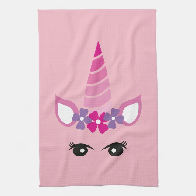 Linge De Cuisine La licorne rose (Vertical)