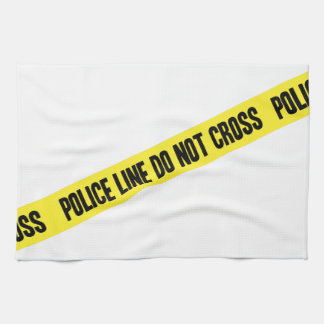 Linge De Cuisine La ligne de police NE CROISENT PAS