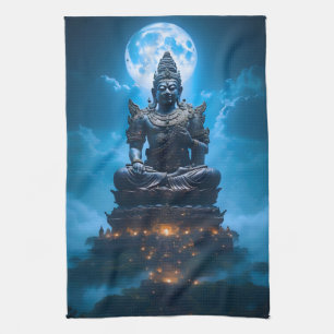 Linge De Cuisine La Lumière de la Pleine Lune du Bouddha