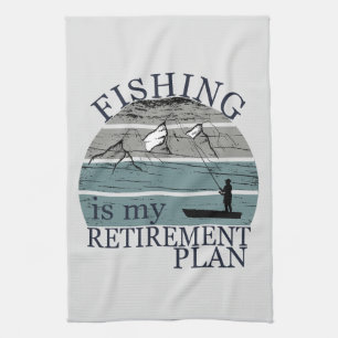 Linge De Cuisine la pêche est vintage pour mon régime de retraite