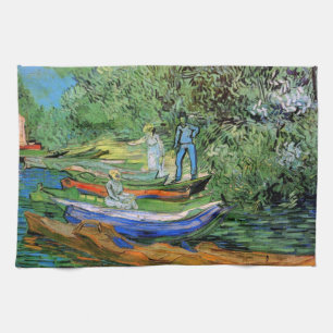 Linge De Cuisine La rive de l'Oise à Auvers par Vincent van Gogh