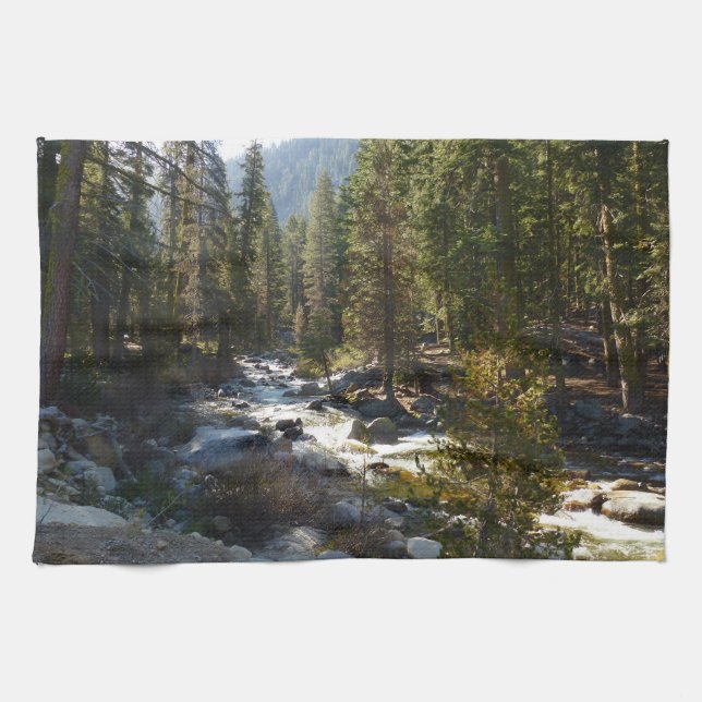 Linge De Cuisine La rivière Kaweah dans le parc national de Sequoia (Horizontal)