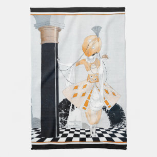 Linge De Cuisine La Sultane - Vintage Dame Art déco à la mode