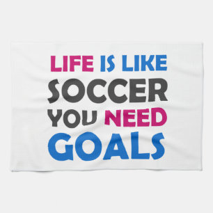 Linge De Cuisine La vie, c'est comme le football, il faut des buts