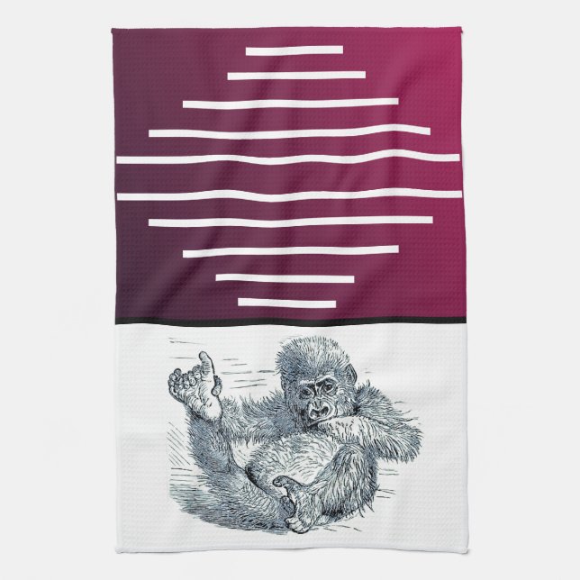 Linge De Cuisine La vie d'une jeune gorille d'Ape (Vertical)