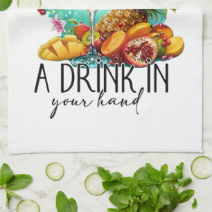 Linge De Cuisine La vie est meilleure avec un verre Boisson Tropi