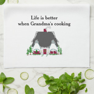 Linge De Cuisine La vie est meilleure quand grand-mère cuisine