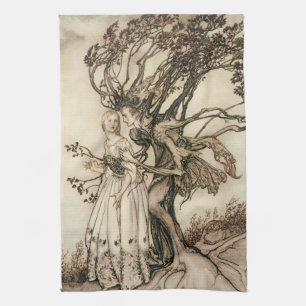 Linge De Cuisine La vieille femme dans le bois par Arthur Rackham