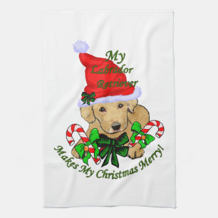 Linge De Cuisine Labrador Retriever Christmas