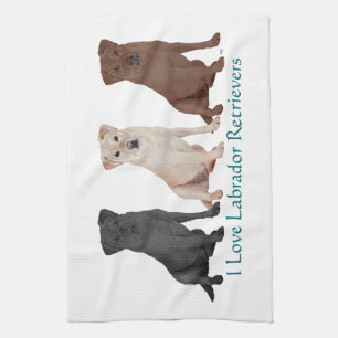Linge De Cuisine Labrador Retriever Noir Marin Kitch - Personnalisé