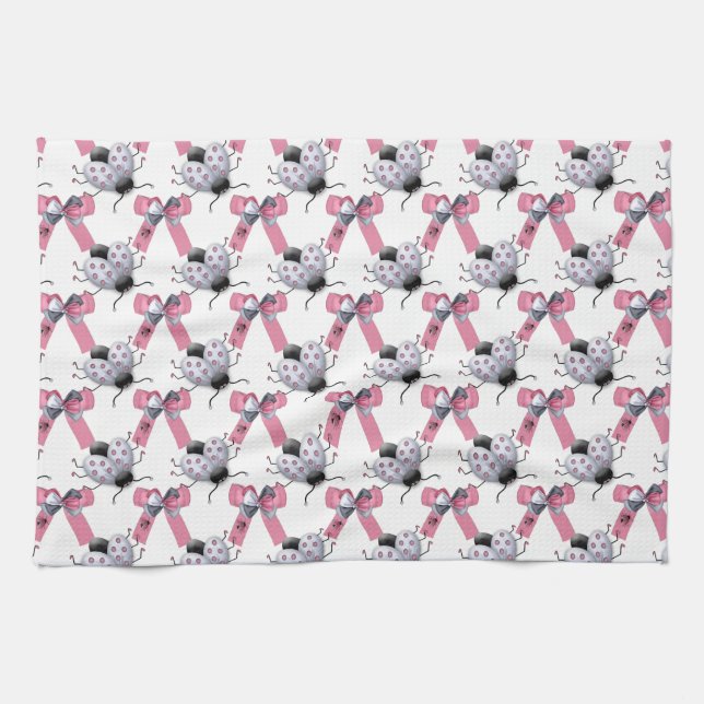 Linge De Cuisine Lady Bugs and Bows (Horizontal)