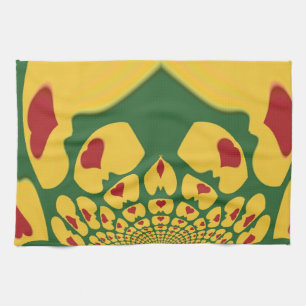 Linge De Cuisine L'amour à Rasta Couleurs : Coeurs de reggae
