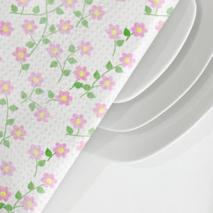Linge De Cuisine L'amour est en fleurs rose floral