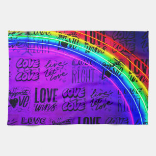 Linge De Cuisine L'amour gagne le Gay pride LBGQT Rainbow