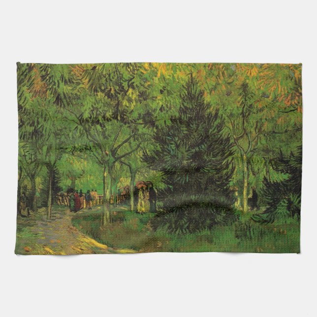 Linge De Cuisine Lane in Public Garden, Arles par Vincent van Gogh (Horizontal)